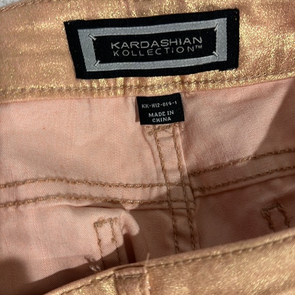 Juniors Kim Jean Skinny Leg Opening Size 4 Low Rise Skinny Leg Shiny Denim - Picture 5 of 7